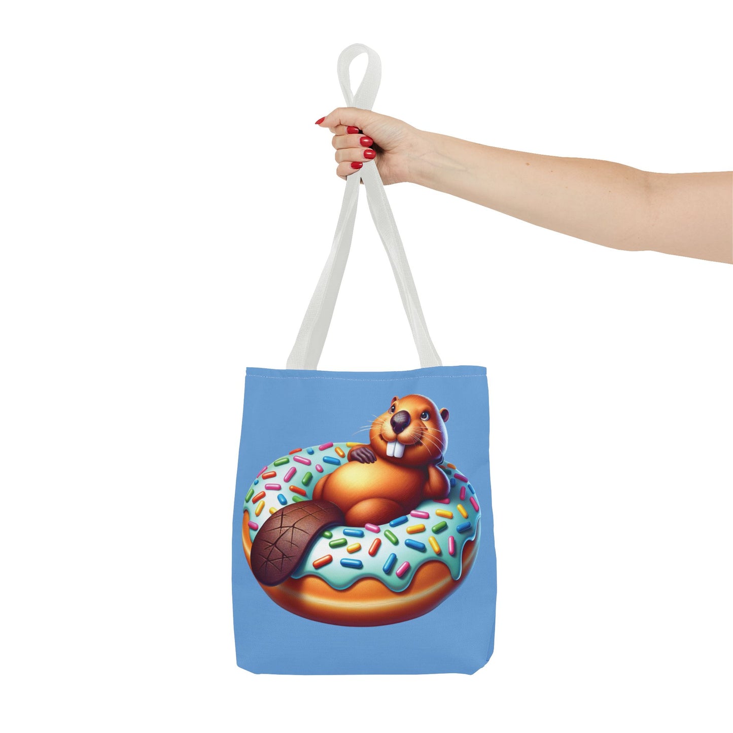 Tote Bag - Beaver Donut Design