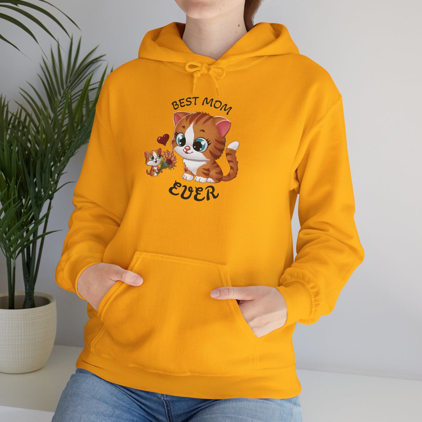 Best Mom Ever Cat Hooded Sweatshirt