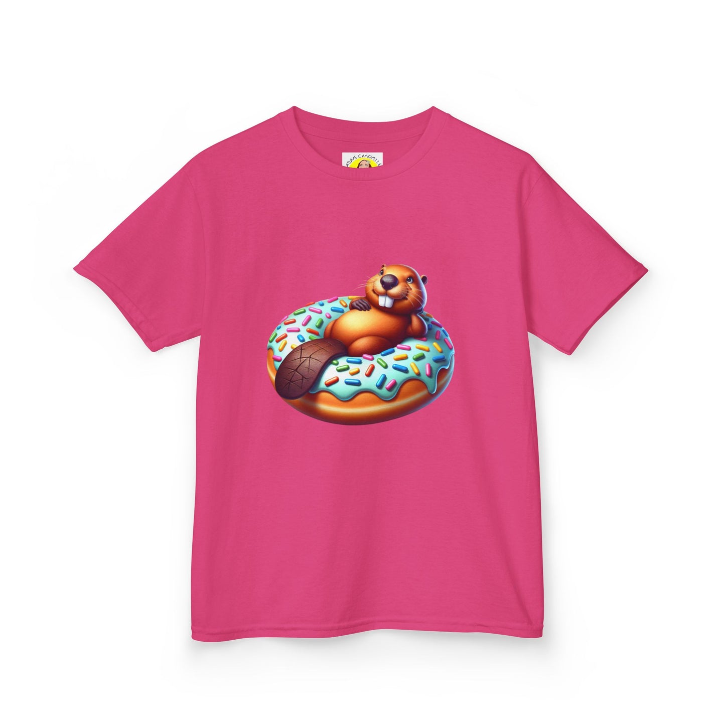 Fun Beaver Donut Kids Heavy Cotton™ Tee - Perfect for Birthdays and Playtime