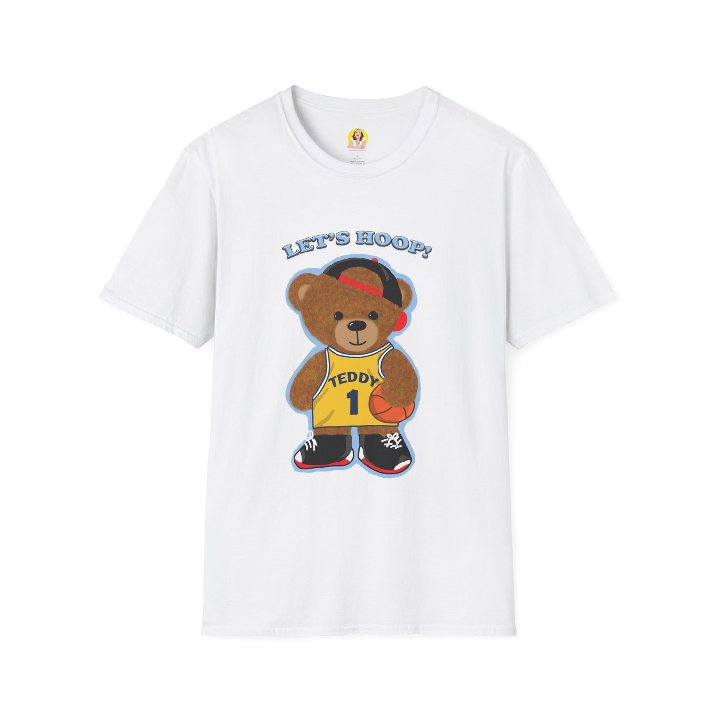 Basketball Teddy Bear T-Shirt, Cute Unisex Tee, Sporty Gift Idea, Fun Playful Apparel, Birthday, Holiday, Casual Wear