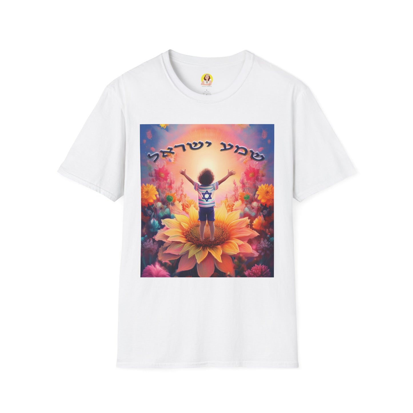 Vibrant Floral Inspirational T-Shirt, Unisex Softstyle Tee, Motivational Gift, Spiritual Apparel, Perfect for Celebrations