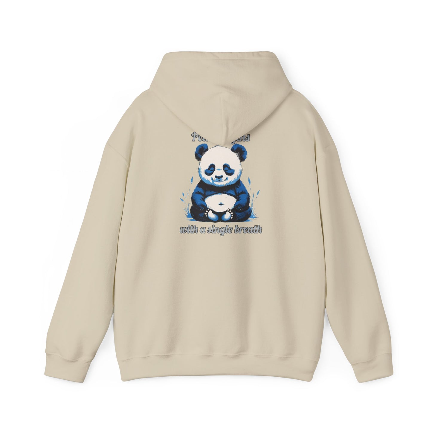 Calming Panda Hooded Sweatshirt - Unisex Cozy Hoodie for Relaxation, Gift for Animal Lovers, Unique Sweatshirt for Mindfulness, Casual Wear