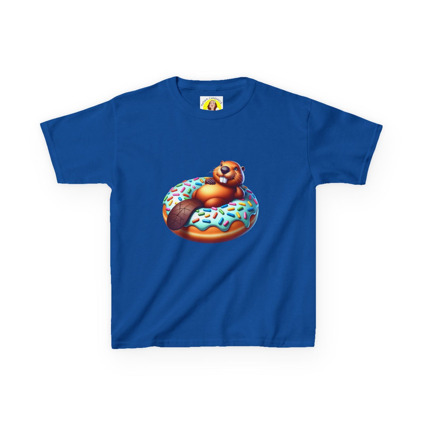 Fun Beaver Donut Kids Heavy Cotton™ Tee - Perfect for Birthdays and Playtime