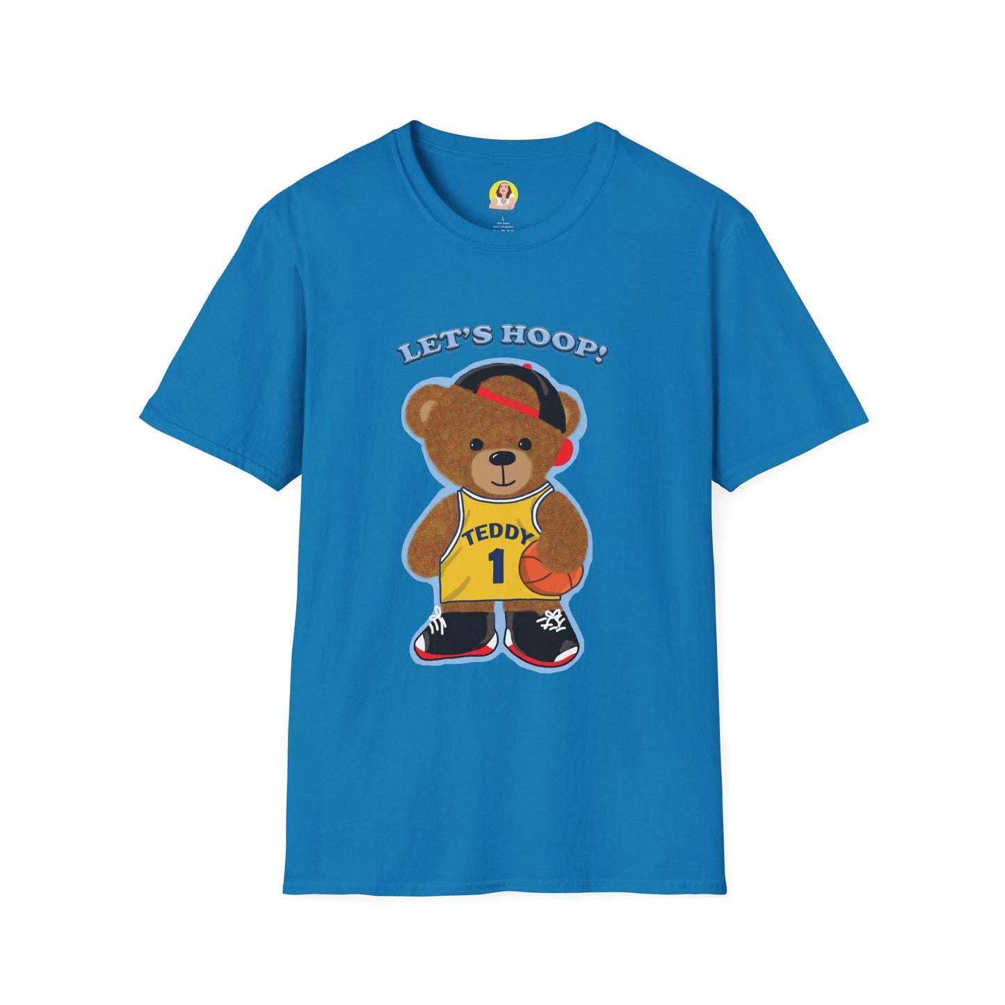 Basketball Teddy Bear T-Shirt, Cute Unisex Tee, Sporty Gift Idea, Fun Playful Apparel, Birthday, Holiday, Casual Wear