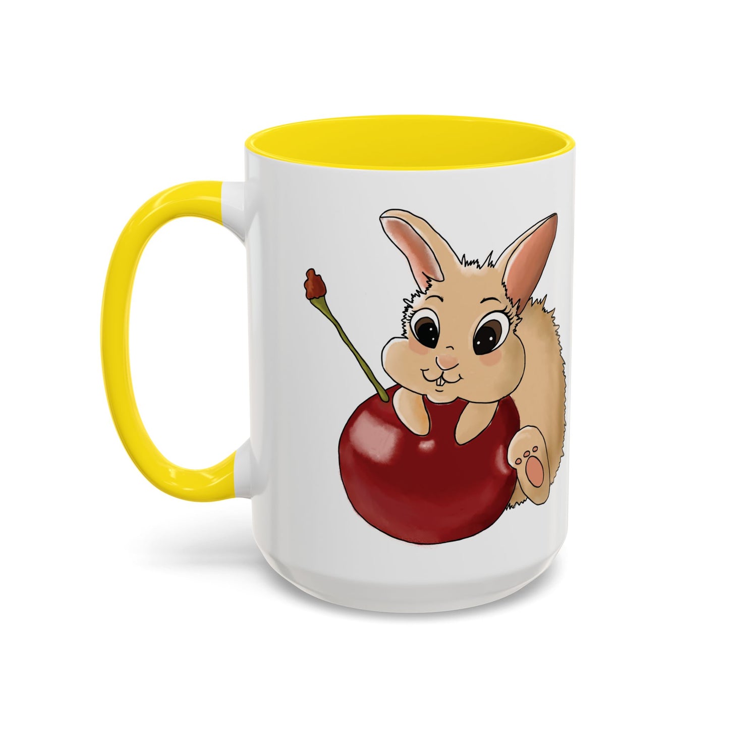 Adorable Bunny Accent Coffee Mug - Cute Animal Design for Kids and Adults