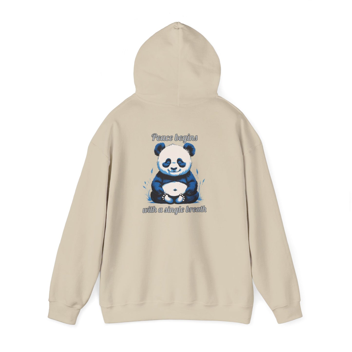 Calming Panda Hooded Sweatshirt - Unisex Cozy Hoodie for Relaxation, Gift for Animal Lovers, Unique Sweatshirt for Mindfulness, Casual Wear
