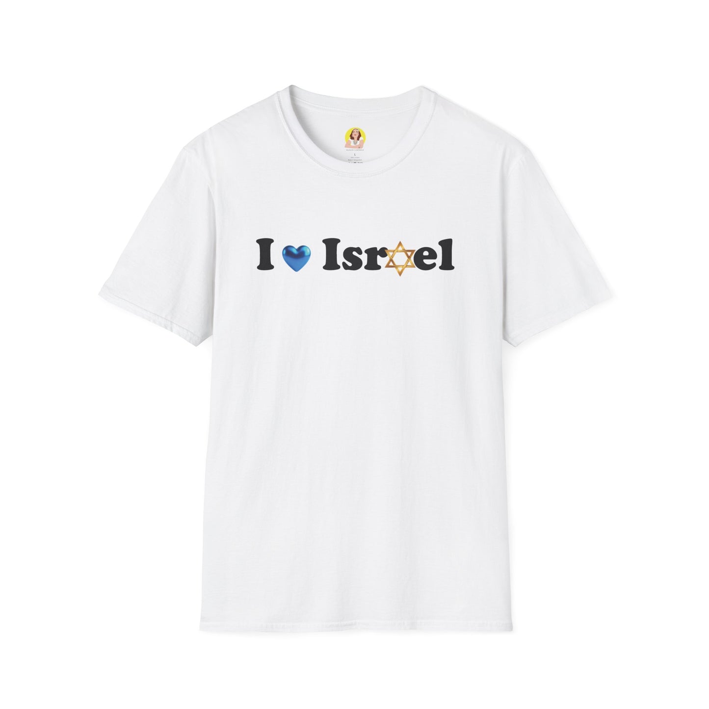 I Love Israel Unisex Softstyle T-Shirt - Celebrate Your Heritage, Casual Wear, Gifts for Friends, Travel Souvenirs, Holiday Apparel