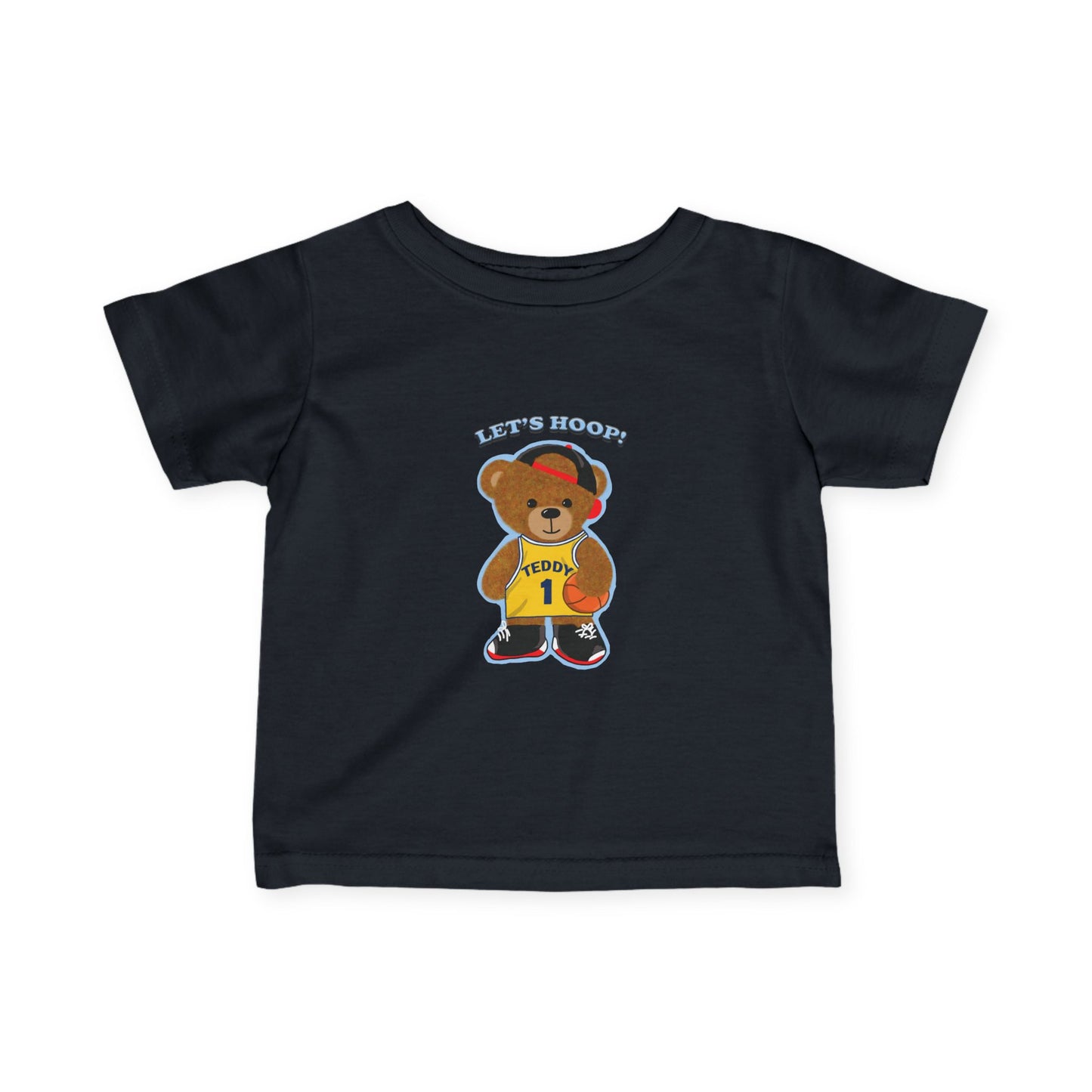Basketball Bear Infant Tee, Cute Baby Shirt, Toddler Sports T-Shirt, Baby Shower Gift, Playful Kids Apparel