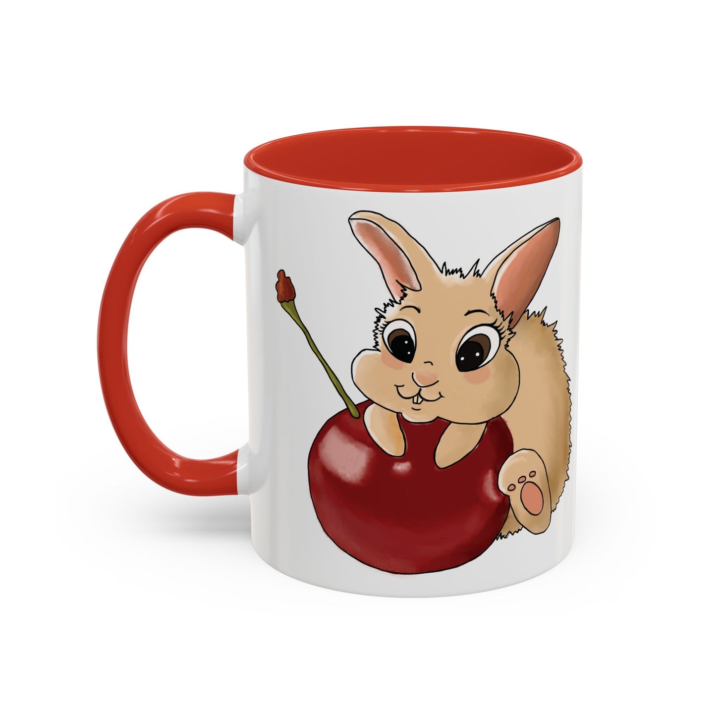 Adorable Bunny Accent Coffee Mug - Cute Animal Design for Kids and Adults