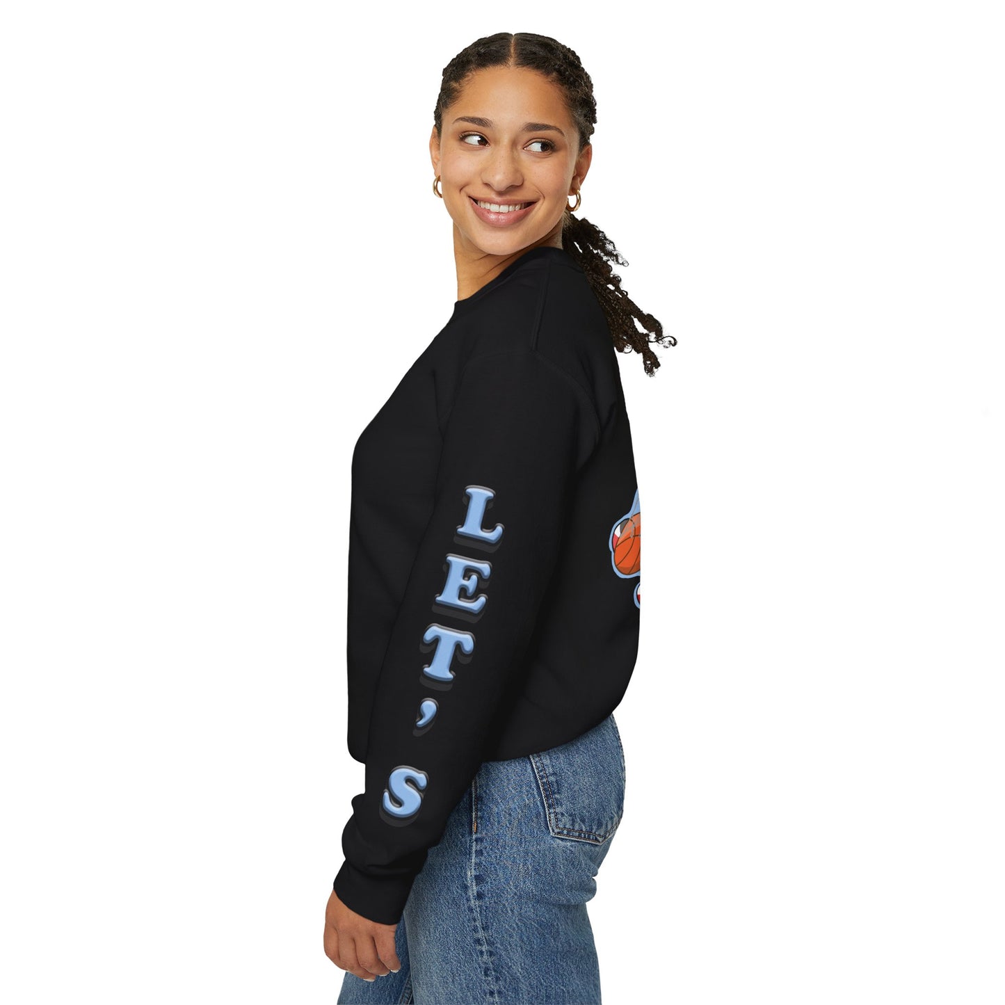 Basketball Teddy Bear Sweatshirt, Cute Athleisure, Kid's Fashion, Sports Gift, Cozy Unisex Crewneck