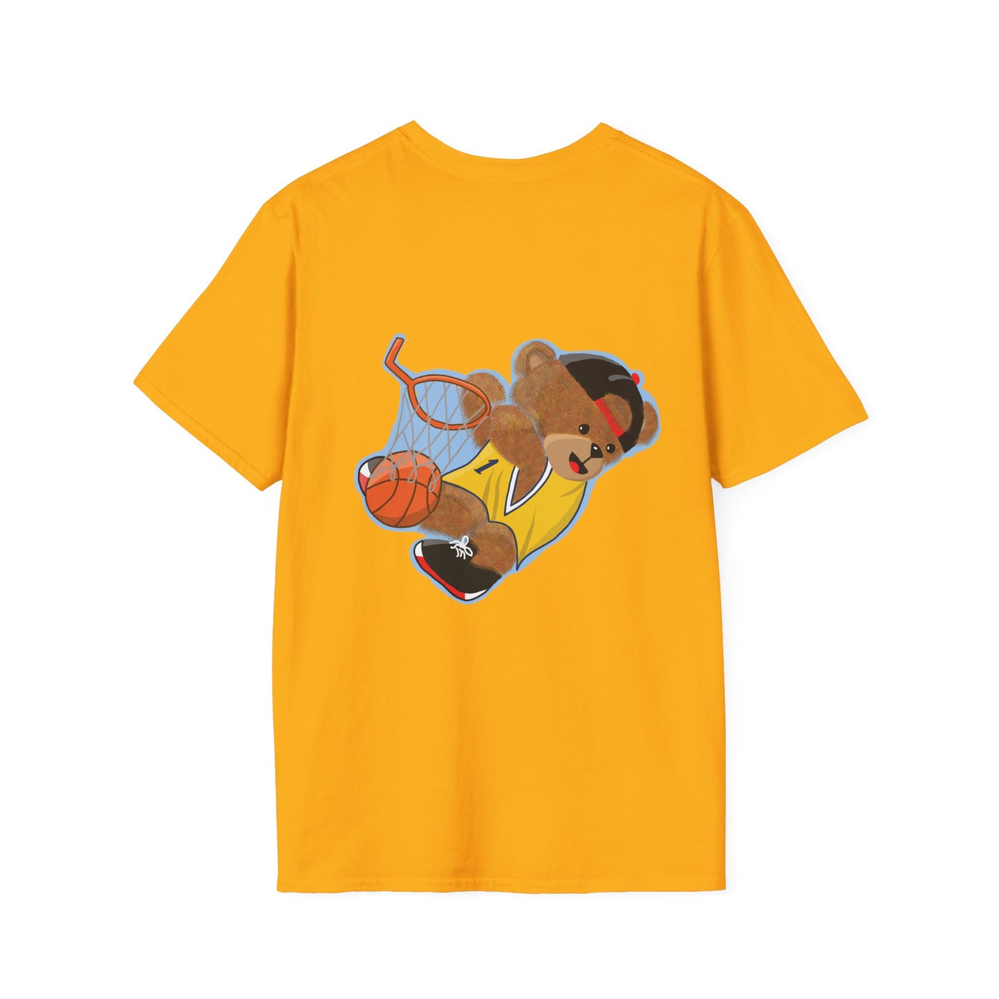 Basketball Teddy Bear T-Shirt, Cute Unisex Tee, Sporty Gift Idea, Fun Playful Apparel, Birthday, Holiday, Casual Wear