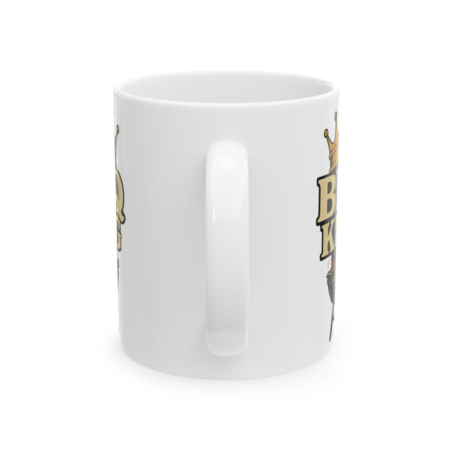 BBQ King Ceramic Mug - Grill Master Gift, BBQ Lover's Cup, Perfect for Father's Day, Birthdays, Cookout Essentials