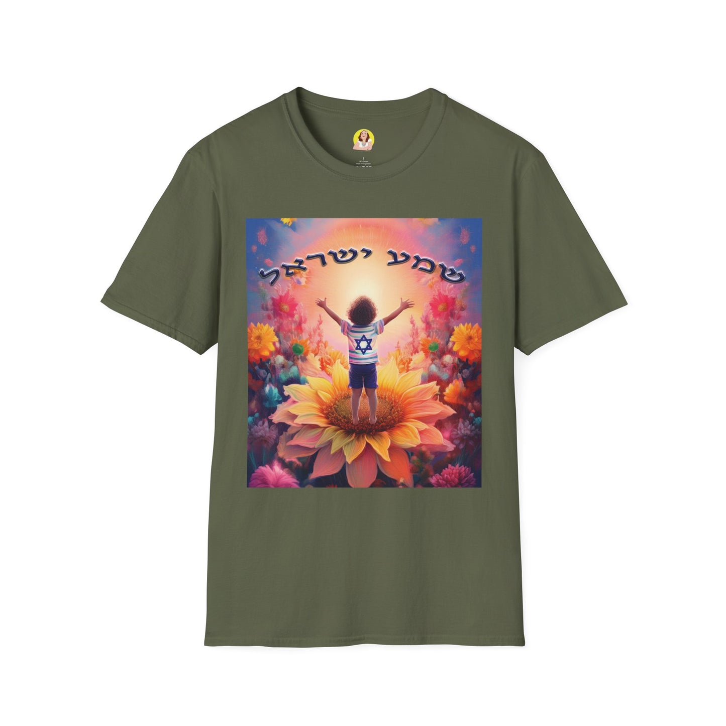 Vibrant Floral Inspirational T-Shirt, Unisex Softstyle Tee, Motivational Gift, Spiritual Apparel, Perfect for Celebrations