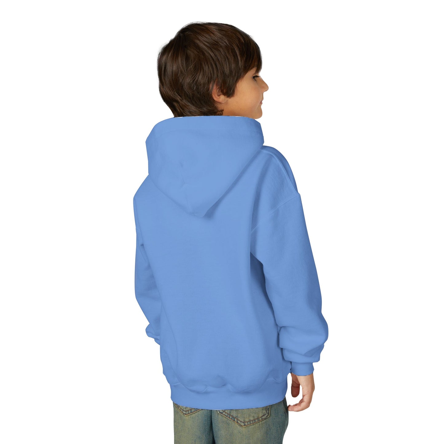 Funny Cat Bored Youth Hoodie, Cute Cat Sweatshirt, Kids Gift, Animal Lover Apparel, Fun Hoodie for Children, Everyday Wear