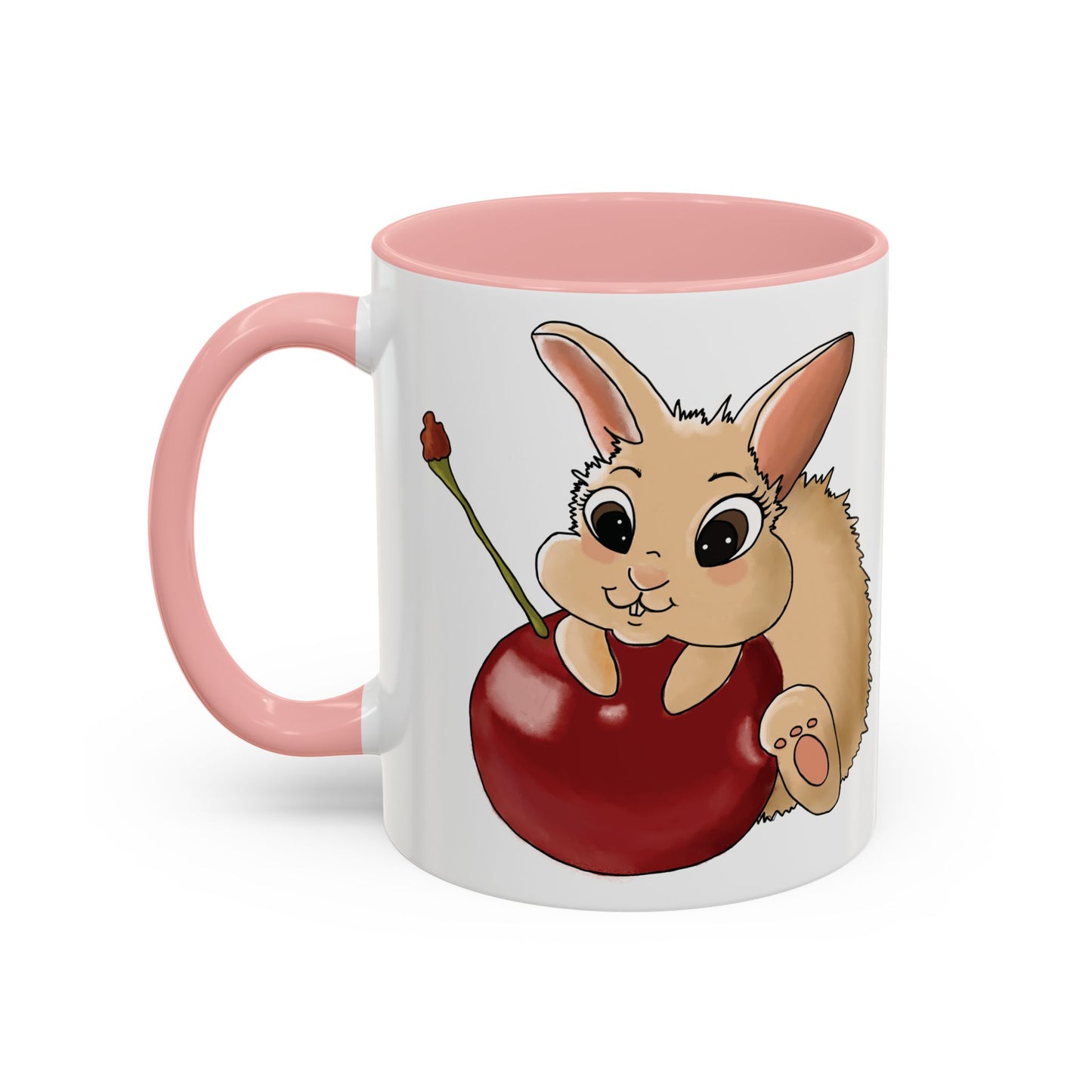 Adorable Bunny Accent Coffee Mug - Cute Animal Design for Kids and Adults