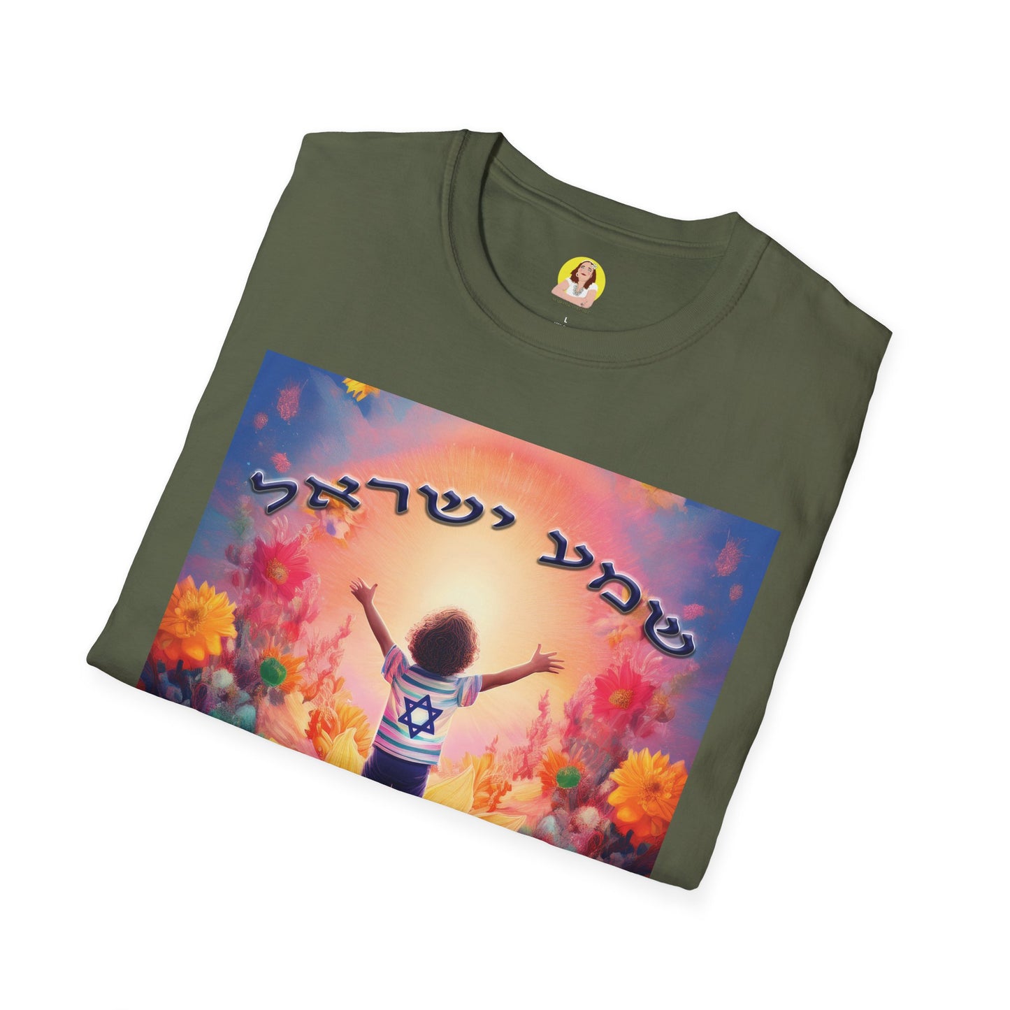 Vibrant Floral Inspirational T-Shirt, Unisex Softstyle Tee, Motivational Gift, Spiritual Apparel, Perfect for Celebrations