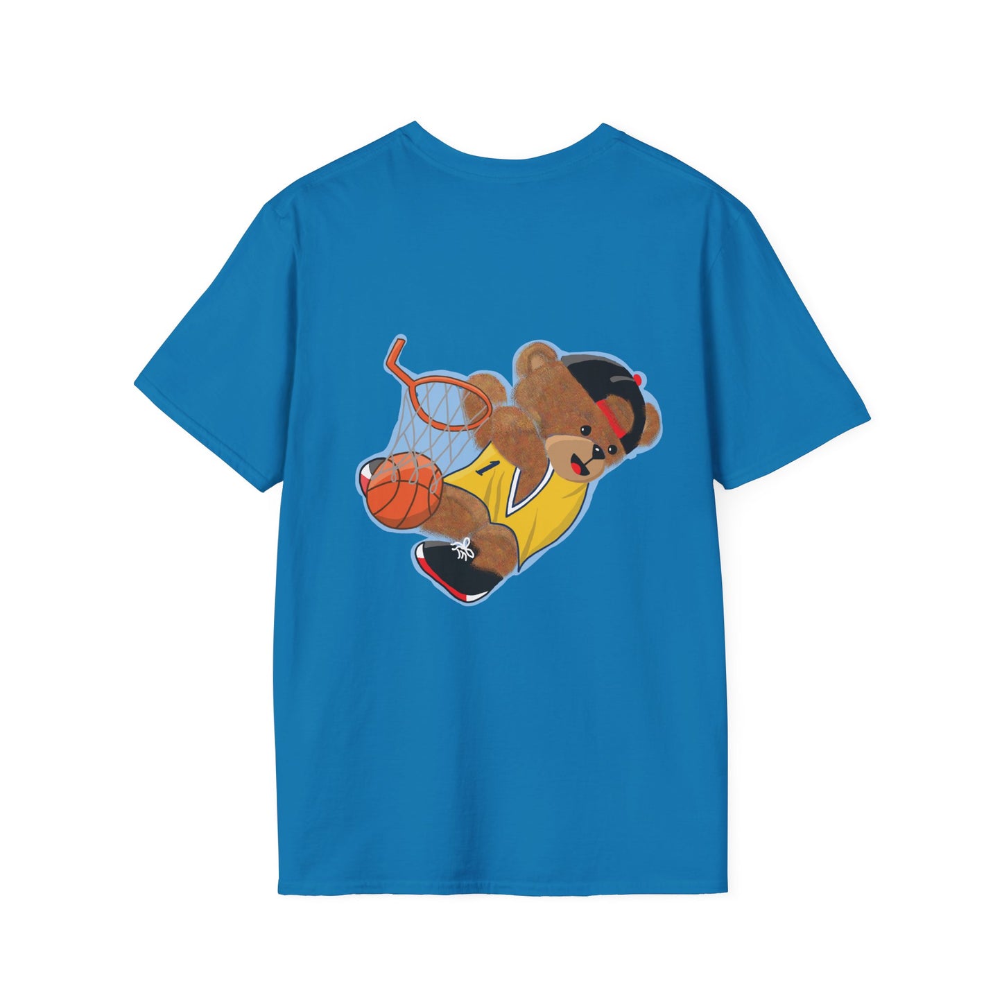 Basketball Teddy Bear T-Shirt, Cute Unisex Tee, Sporty Gift Idea, Fun Playful Apparel, Birthday, Holiday, Casual Wear