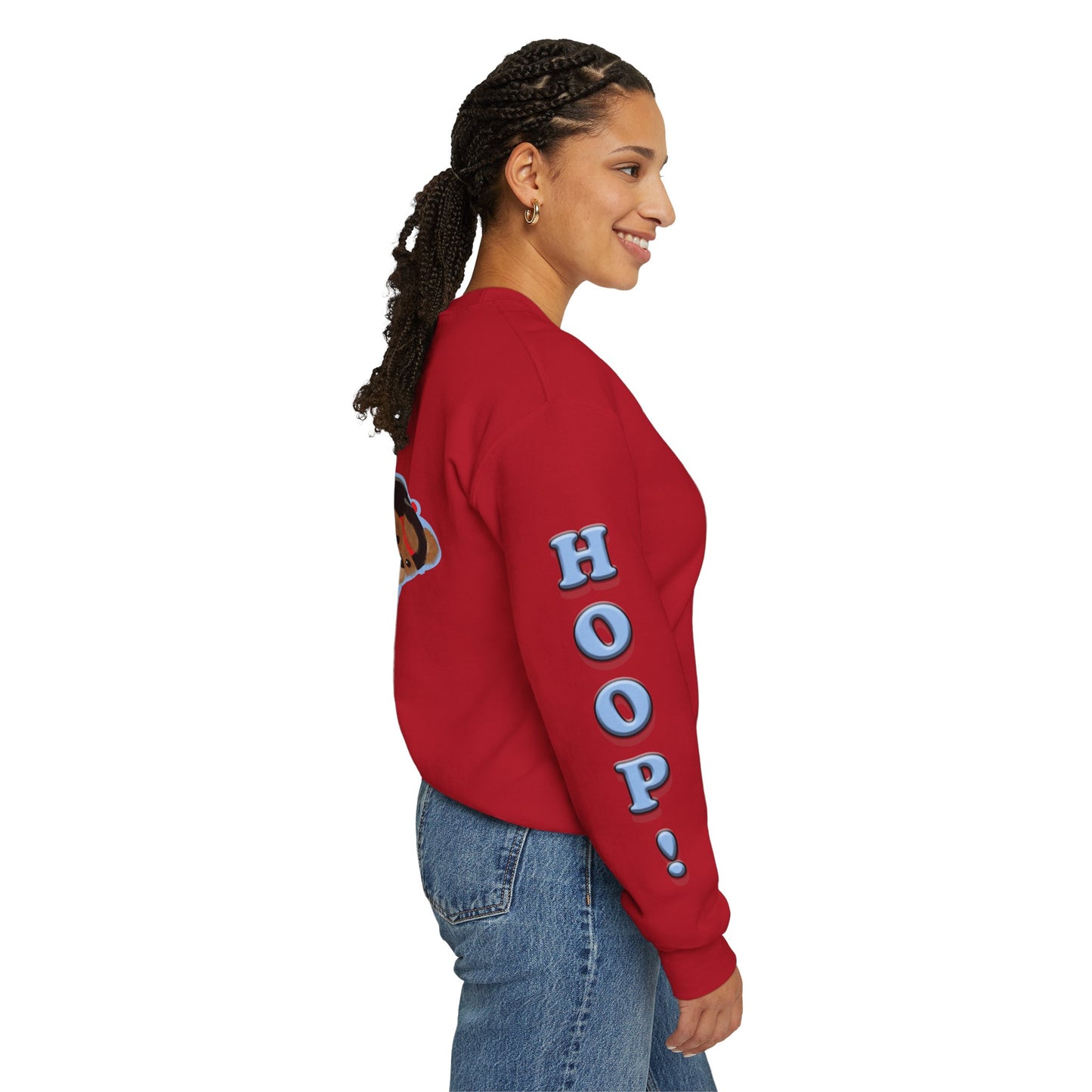 Basketball Teddy Bear Sweatshirt, Cute Athleisure, Kid's Fashion, Sports Gift, Cozy Unisex Crewneck