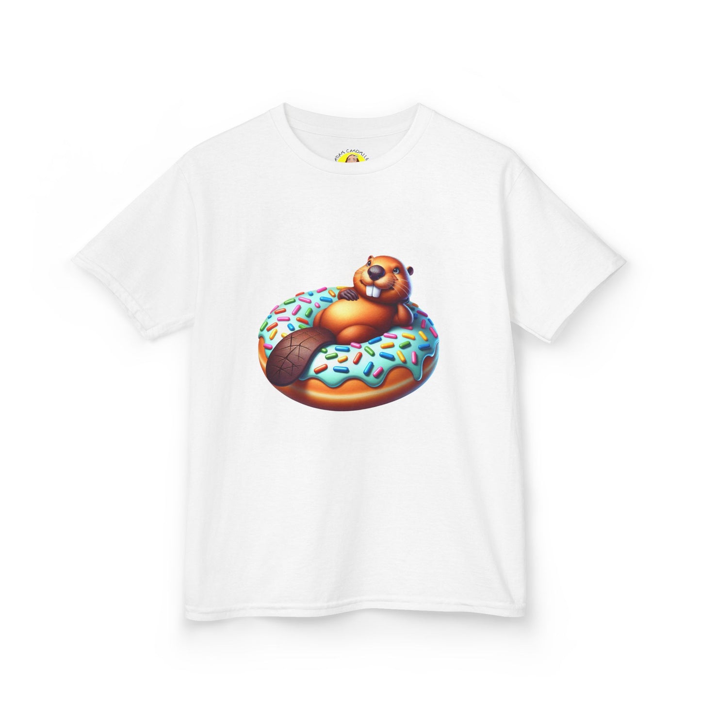 Fun Beaver Donut Kids Heavy Cotton™ Tee - Perfect for Birthdays and Playtime