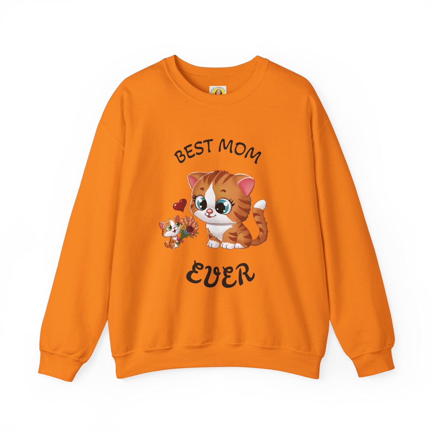 Best Mom Ever Cat Sweatshirt | Cozy Unisex Heavy Blend™ Crewneck