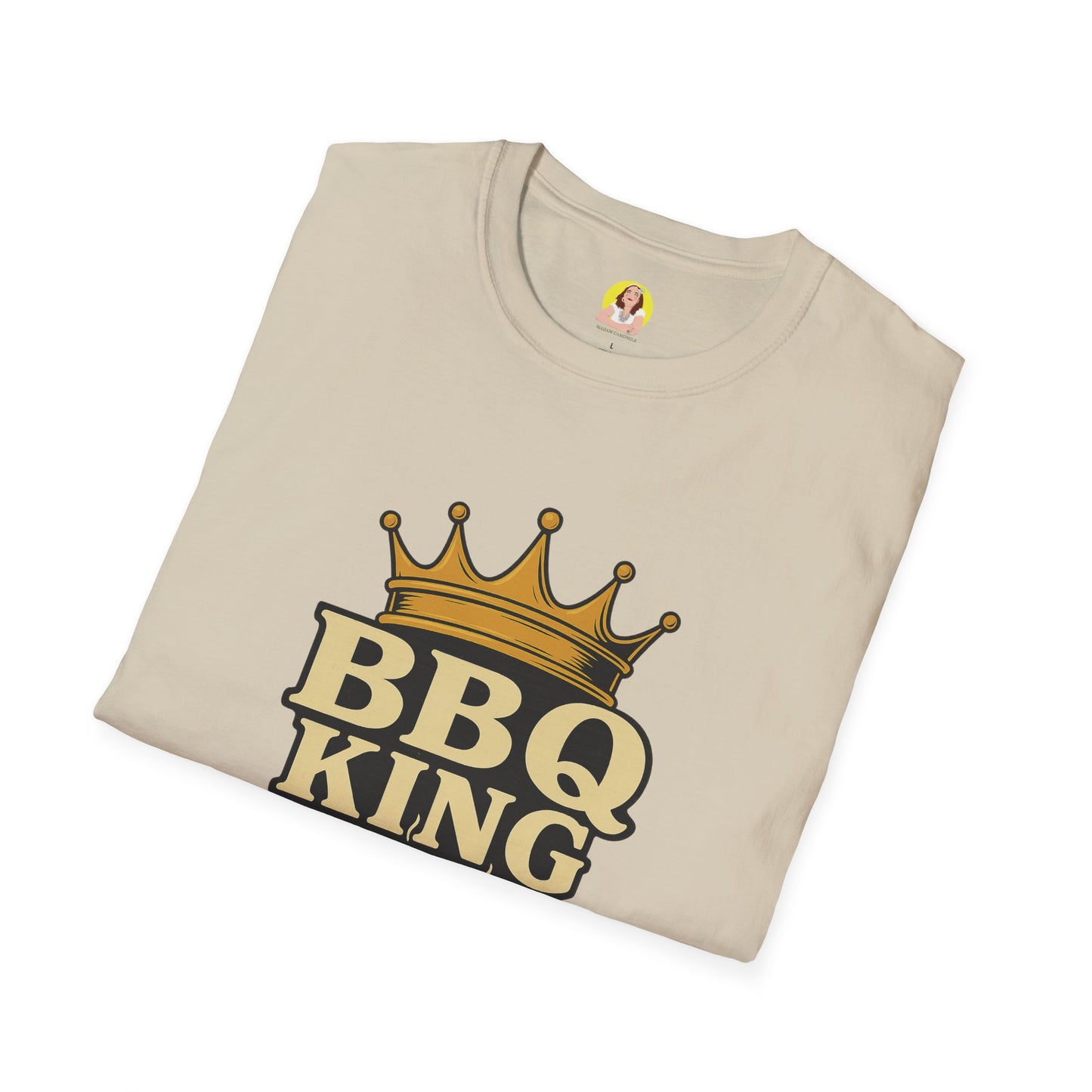 BBQ King T-Shirt - Unisex Softstyle Tee, Perfect for Grilling Season, Father's Day Gift, Backyard BBQs, Cookouts, Summer Fun