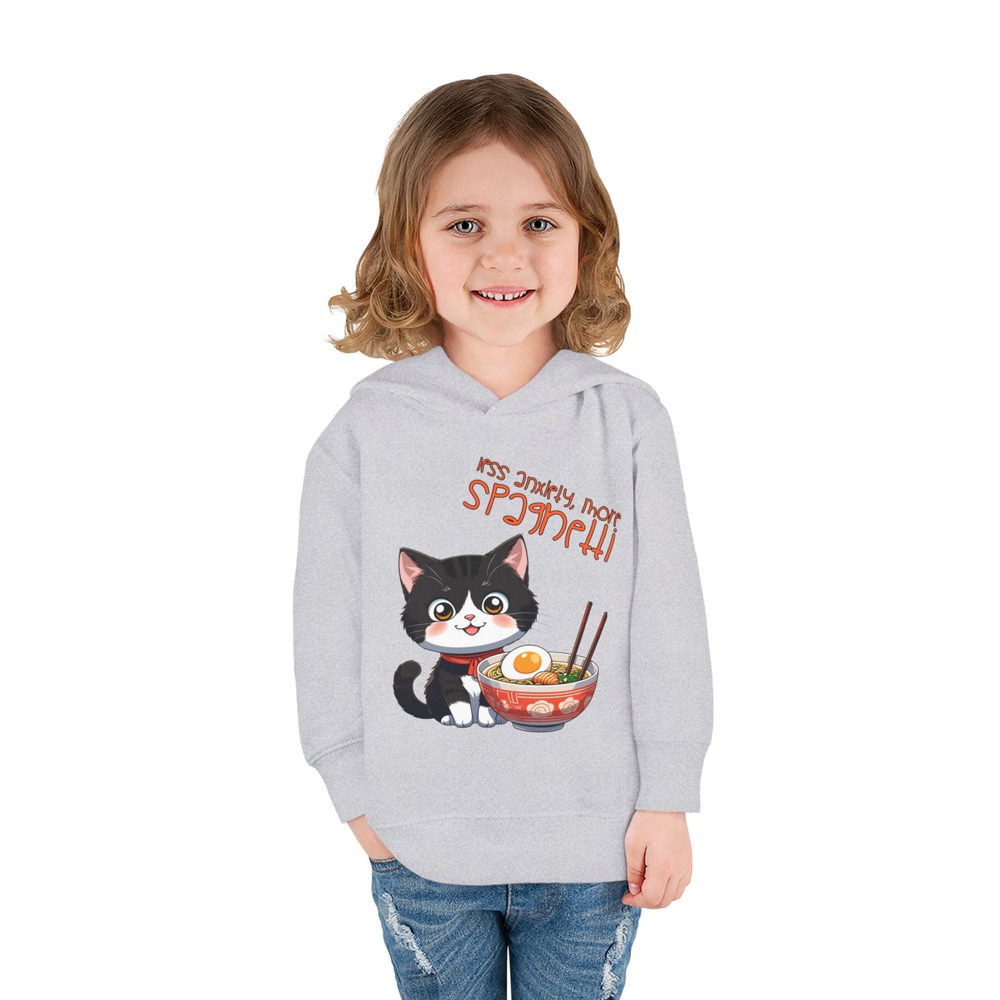 Cute Cat Toddler Hoodie, Adorable Fleece Pullover, Kids Gift, Cozy Winter Wear, Funny Animal Apparel, Cat Lover Hoodie, Cute Toddler Outfits