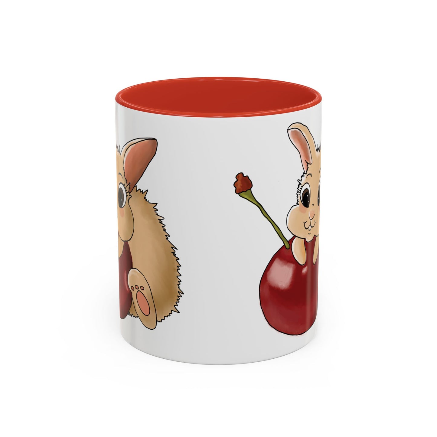 Adorable Bunny Accent Coffee Mug - Cute Animal Design for Kids and Adults
