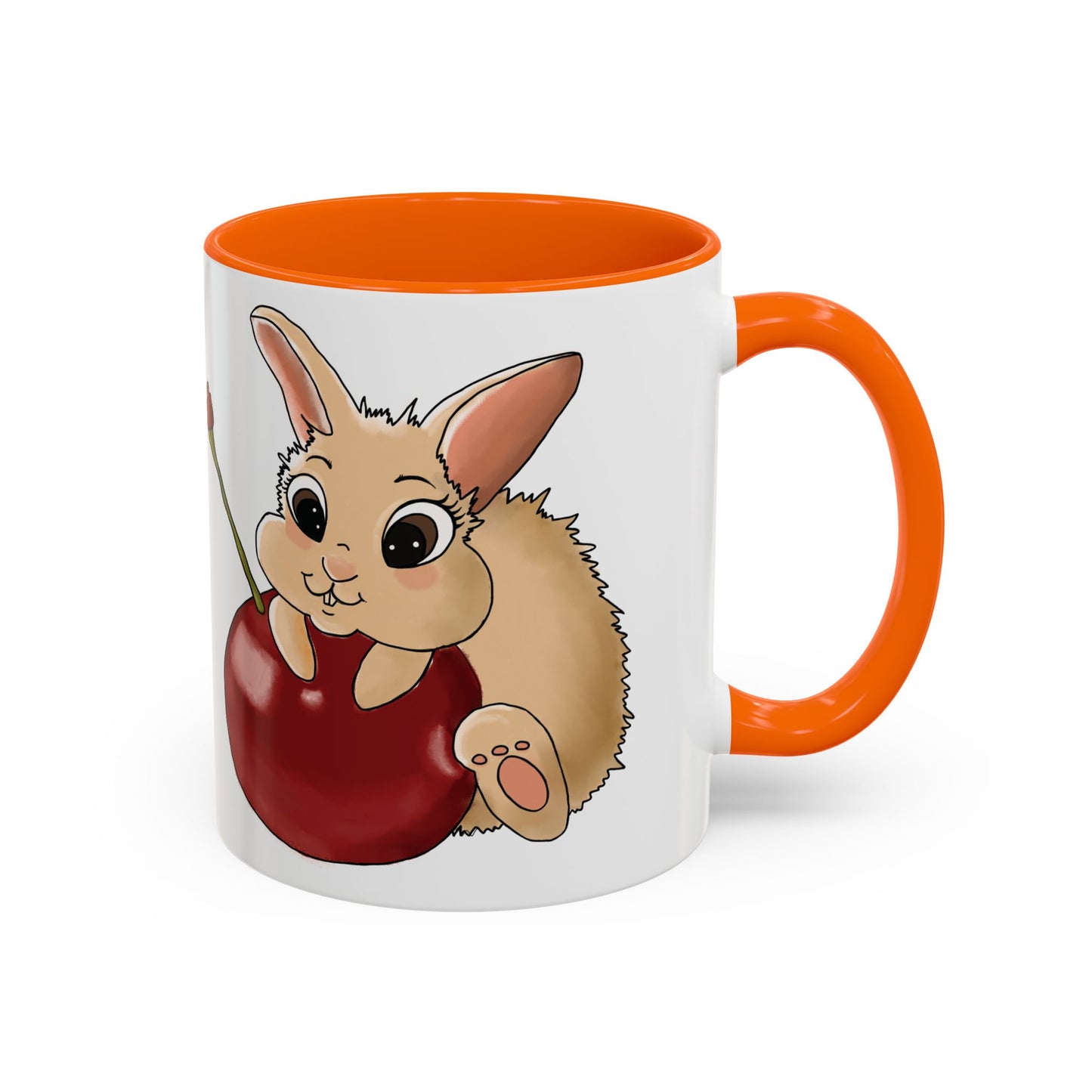 Adorable Bunny Accent Coffee Mug - Cute Animal Design for Kids and Adults