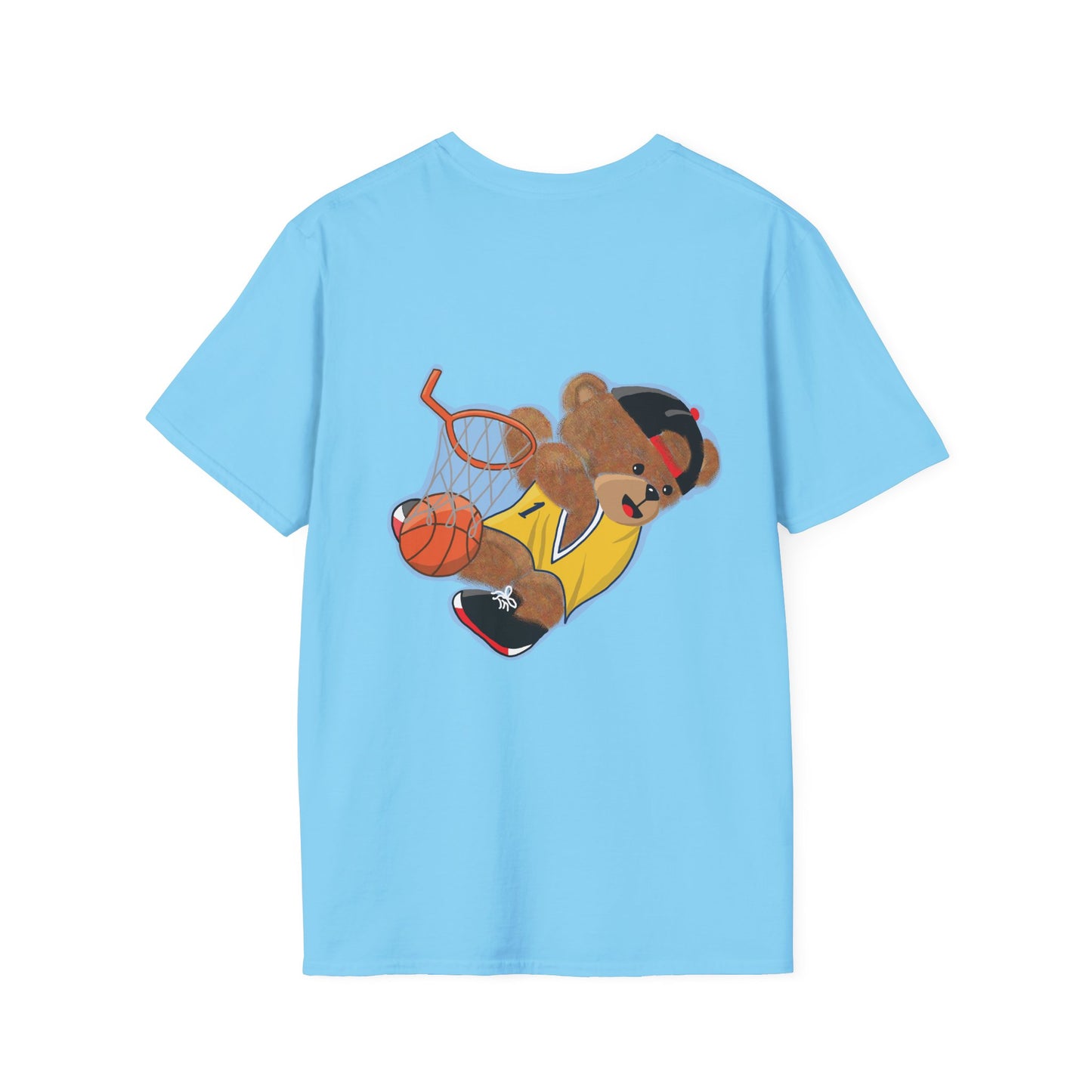 Basketball Teddy Bear T-Shirt, Cute Unisex Tee, Sporty Gift Idea, Fun Playful Apparel, Birthday, Holiday, Casual Wear