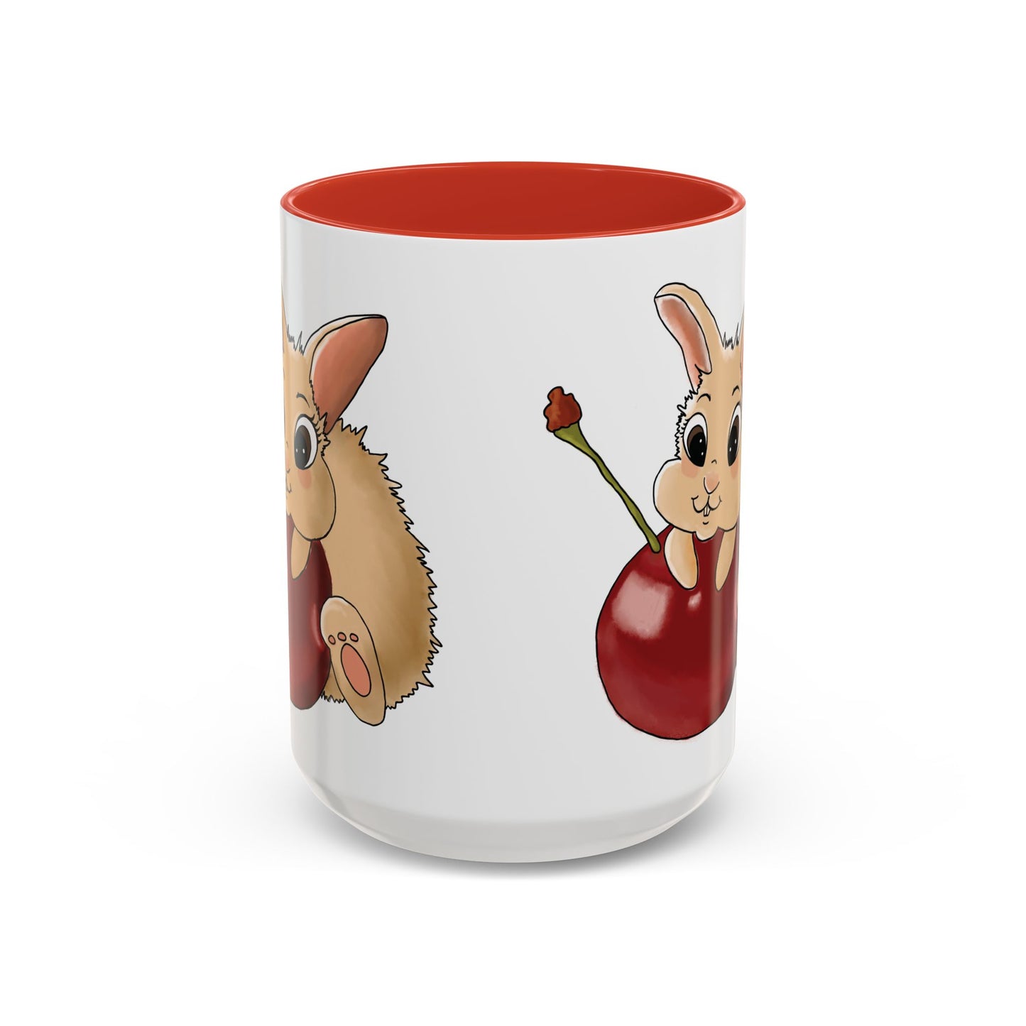 Adorable Bunny Accent Coffee Mug - Cute Animal Design for Kids and Adults