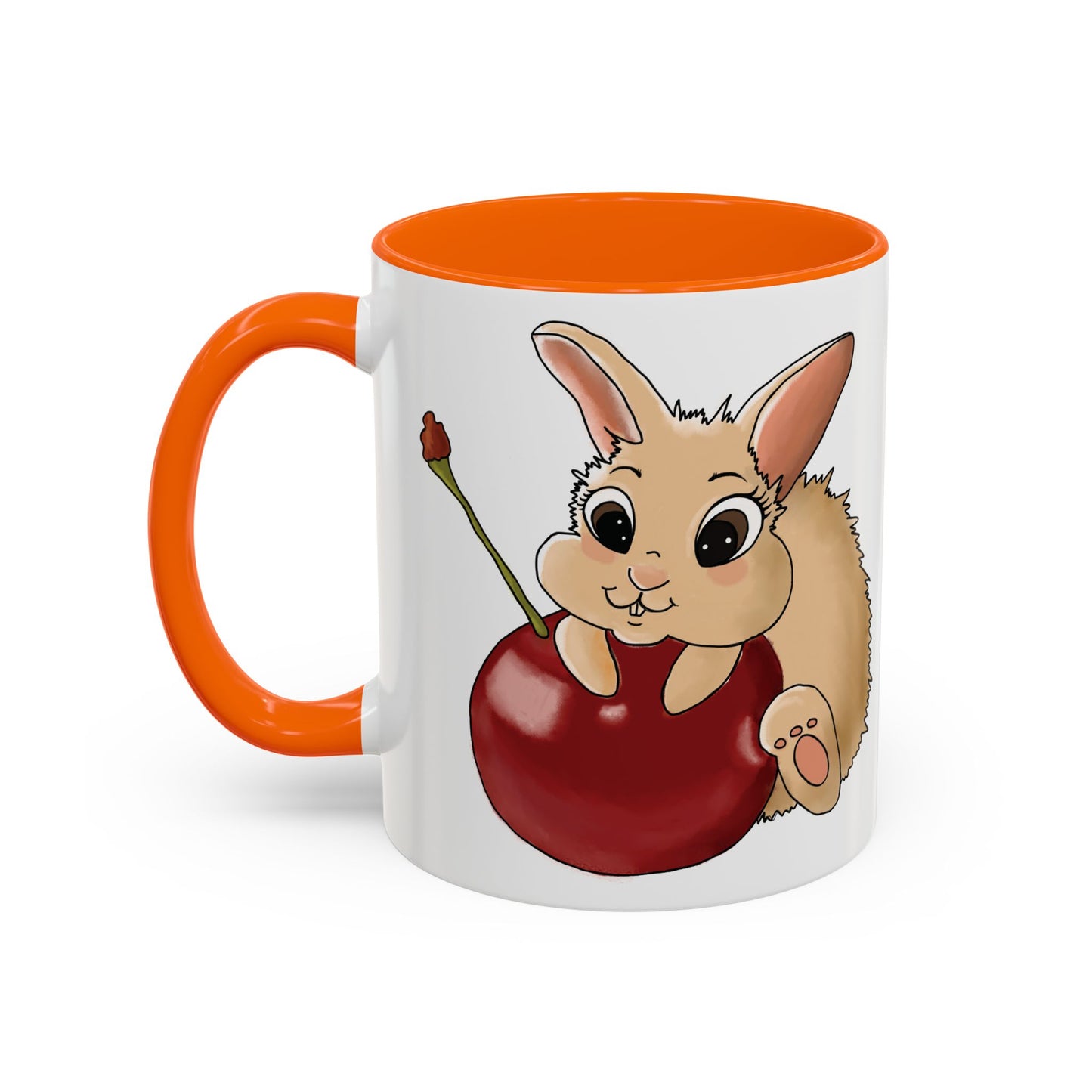 Adorable Bunny Accent Coffee Mug - Cute Animal Design for Kids and Adults