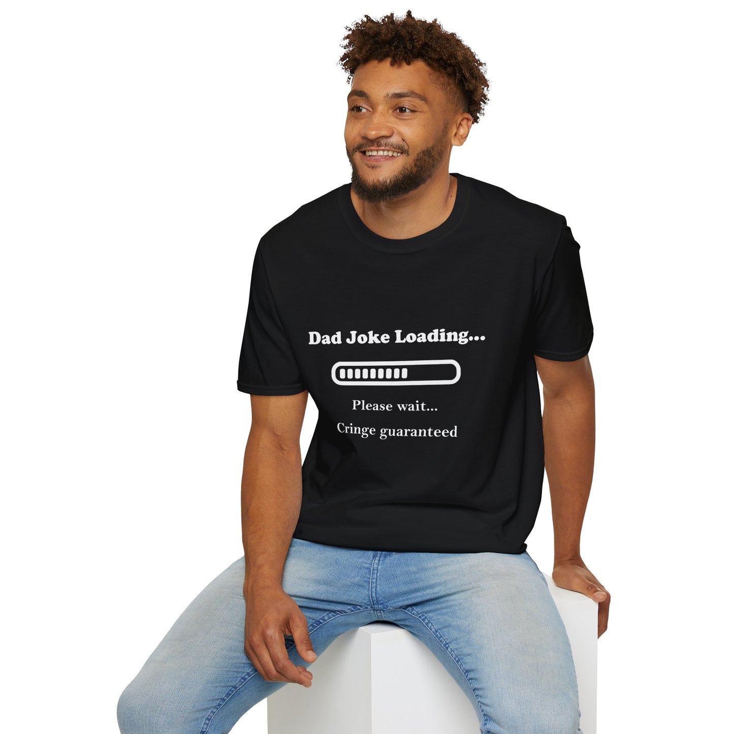 Dad Joke Loading Unisex Softstyle T-Shirt, Funny Gift for Dads, Father's Day Tee, Humor Apparel, Casual Wear