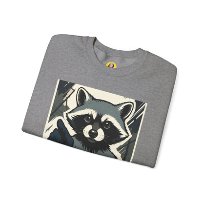 No Excuses! Raccoon Crewneck Sweatshirt, Cozy Sweatshirt for Animal Lovers, Gift for Motivation, Funny Sweatshirt, Unisex Fashion