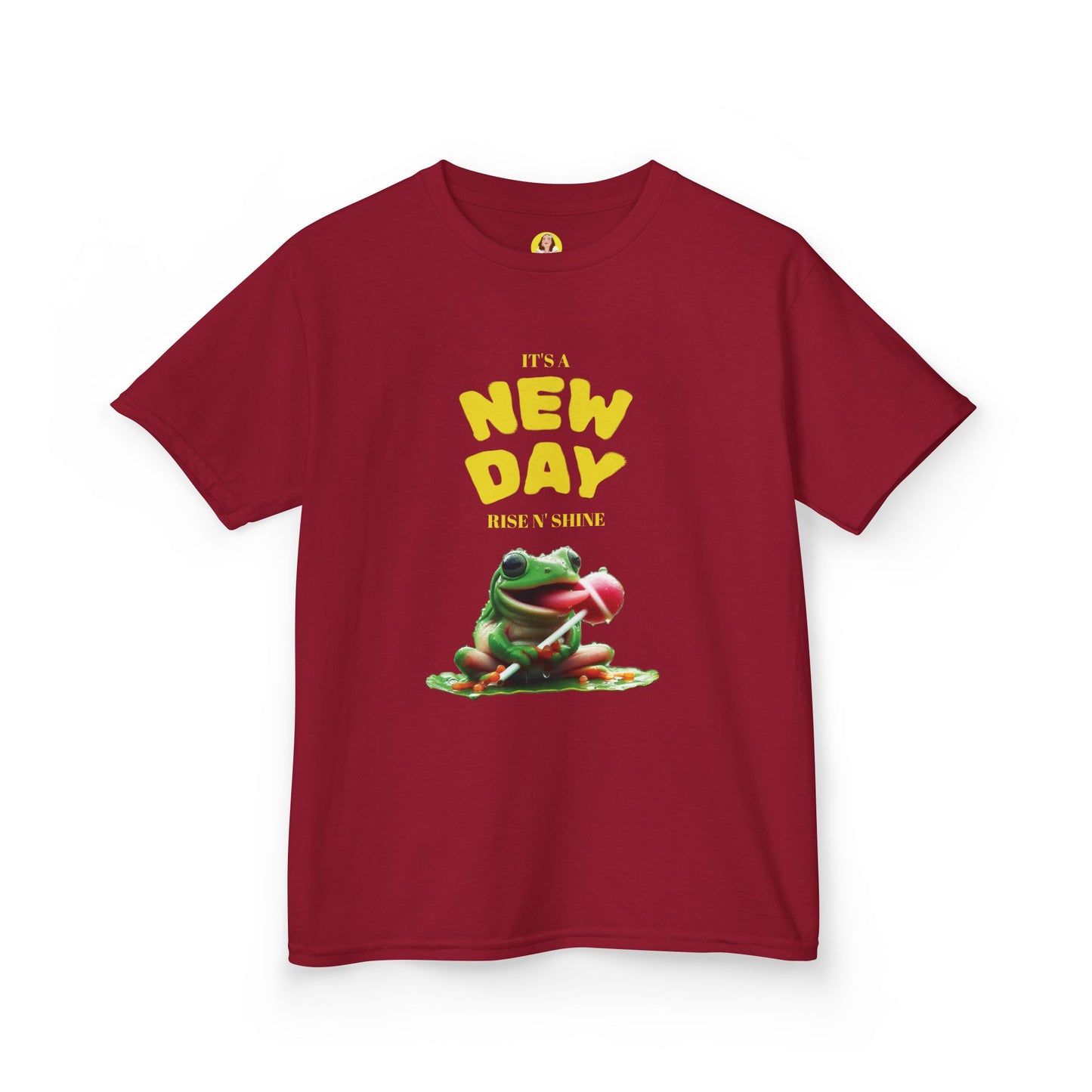 Inspirational Kids Tee, Fun Children’s T-Shirt, Positive Vibes Apparel, Motivational Kidswear, Gift for Teens, New Day Design