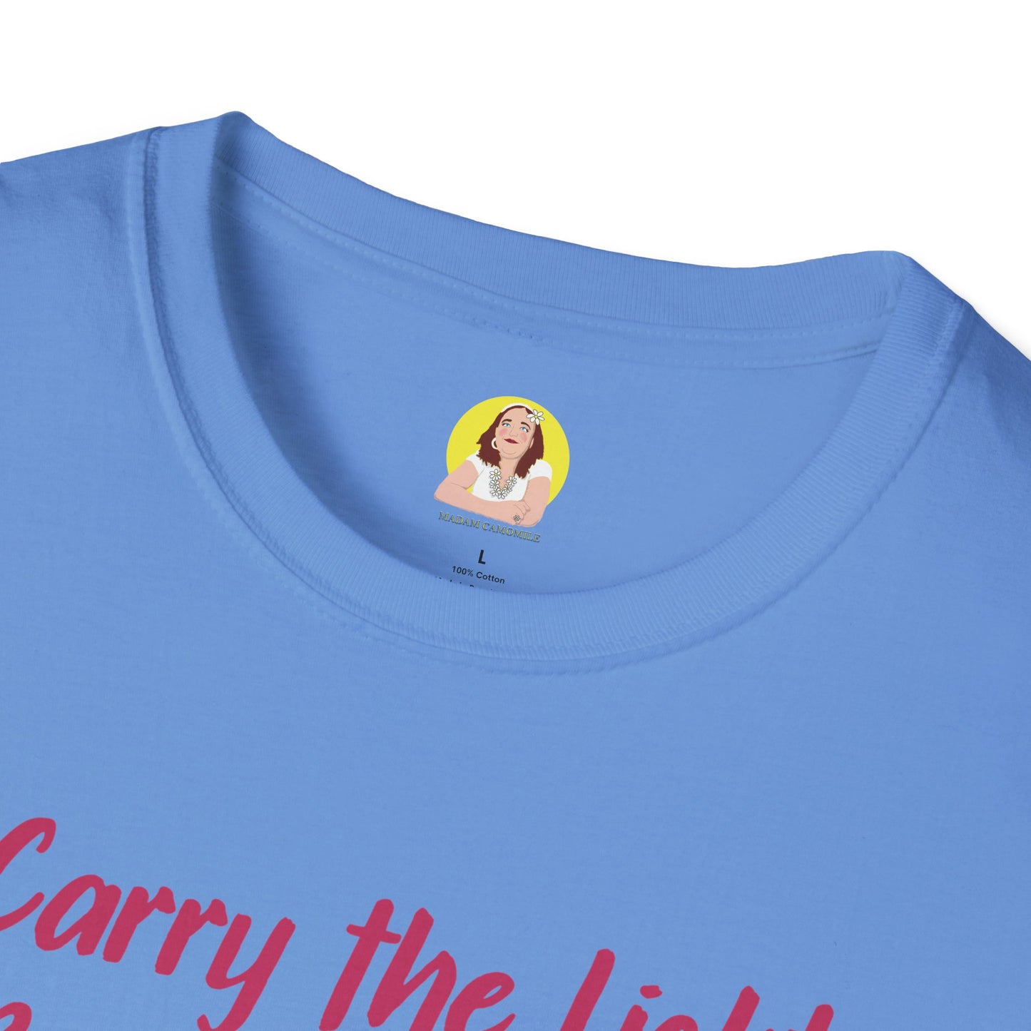 Inspirational Graphic T-Shirt - "Carry the Light, Be the Bloom" - Motivational Apparel for Everyday Wear, Gift for Friends, Self-Care [...]