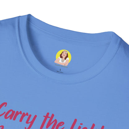Inspirational Graphic T-Shirt - "Carry the Light, Be the Bloom" - Motivational Apparel for Everyday Wear, Gift for Friends, Self-Care [...]