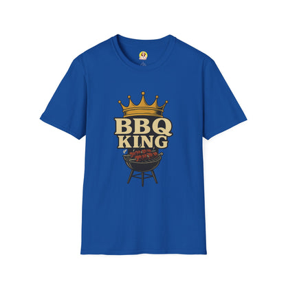 BBQ King T-Shirt - Unisex Softstyle Tee, Perfect for Grilling Season, Father's Day Gift, Backyard BBQs, Cookouts, Summer Fun