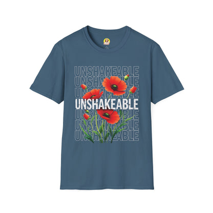 Unshakeable Floral T-Shirt, Motivational Tee, Casual Wear, Gift for Friends, Inspirational Apparel, Summer Fashion