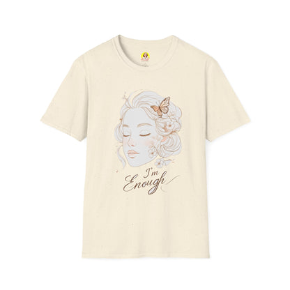 Empowering I'm Enough T-Shirt, Unisex Softstyle Tee, Self-Love Gift, Affirmation Apparel, Everyday Comfort Wear