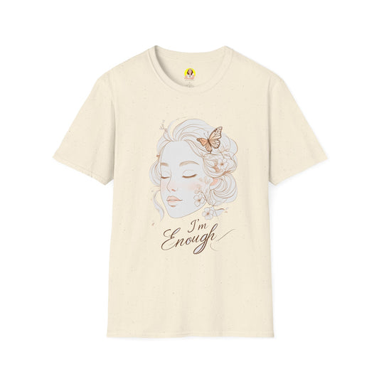 Empowering I'm Enough T-Shirt, Unisex Softstyle Tee, Self-Love Gift, Affirmation Apparel, Everyday Comfort Wear