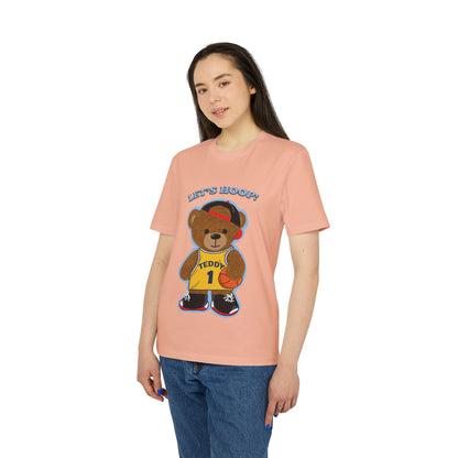 Unisex Basketball Bear Graphic T-shirt, Fun Sports Tee, Perfect for Kids & Teens, Gift for Sports Lovers, Cute Casual Wear