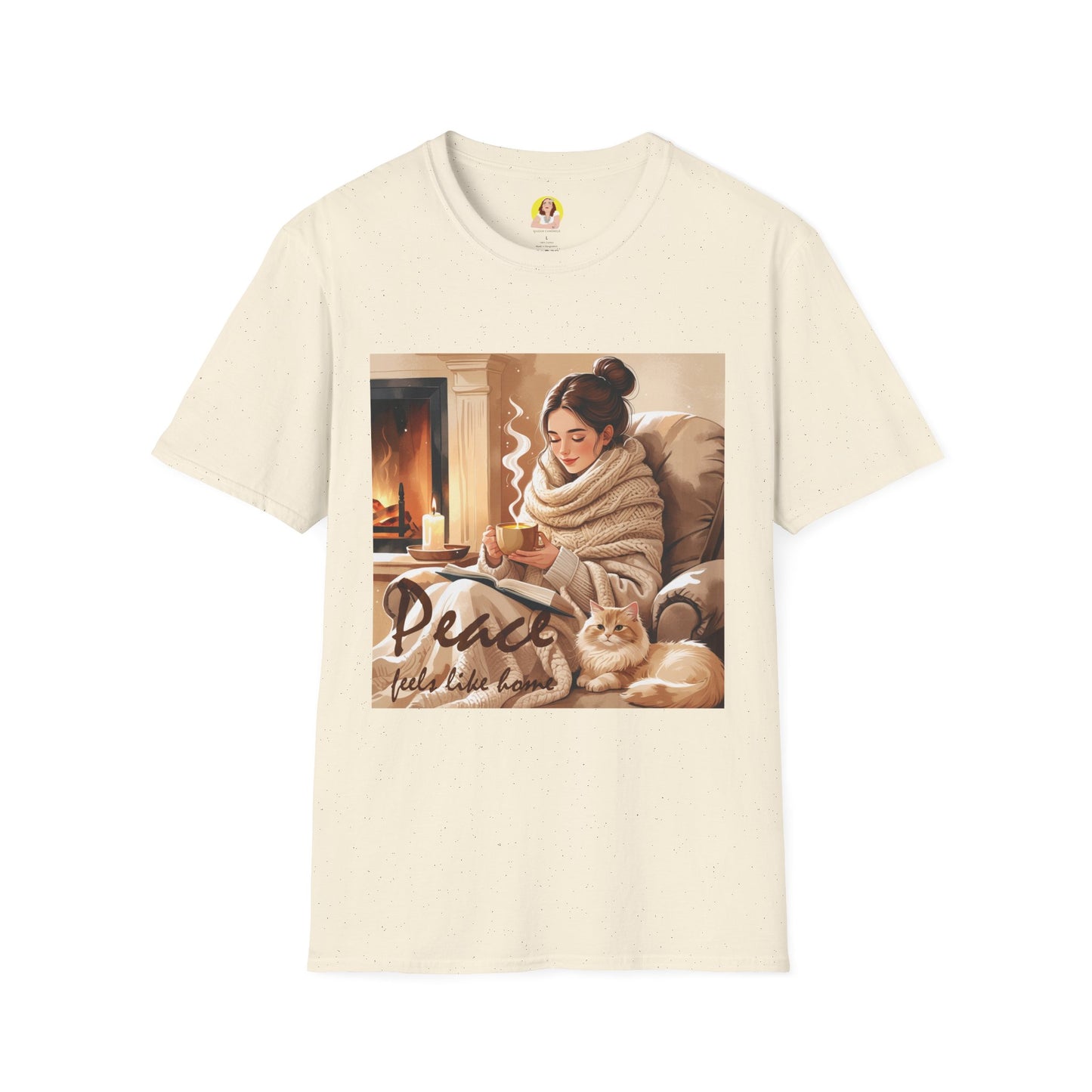 Cozy Peace Unisex T-Shirt - Perfect Gift for Winter, Relaxation, Self-Care Days, Home Decor Lovers, Cozy Vibes