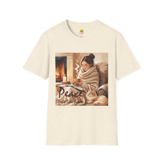 Cozy Peace Unisex T-Shirt - Perfect Gift for Winter, Relaxation, Self-Care Days, Home Decor Lovers, Cozy Vibes