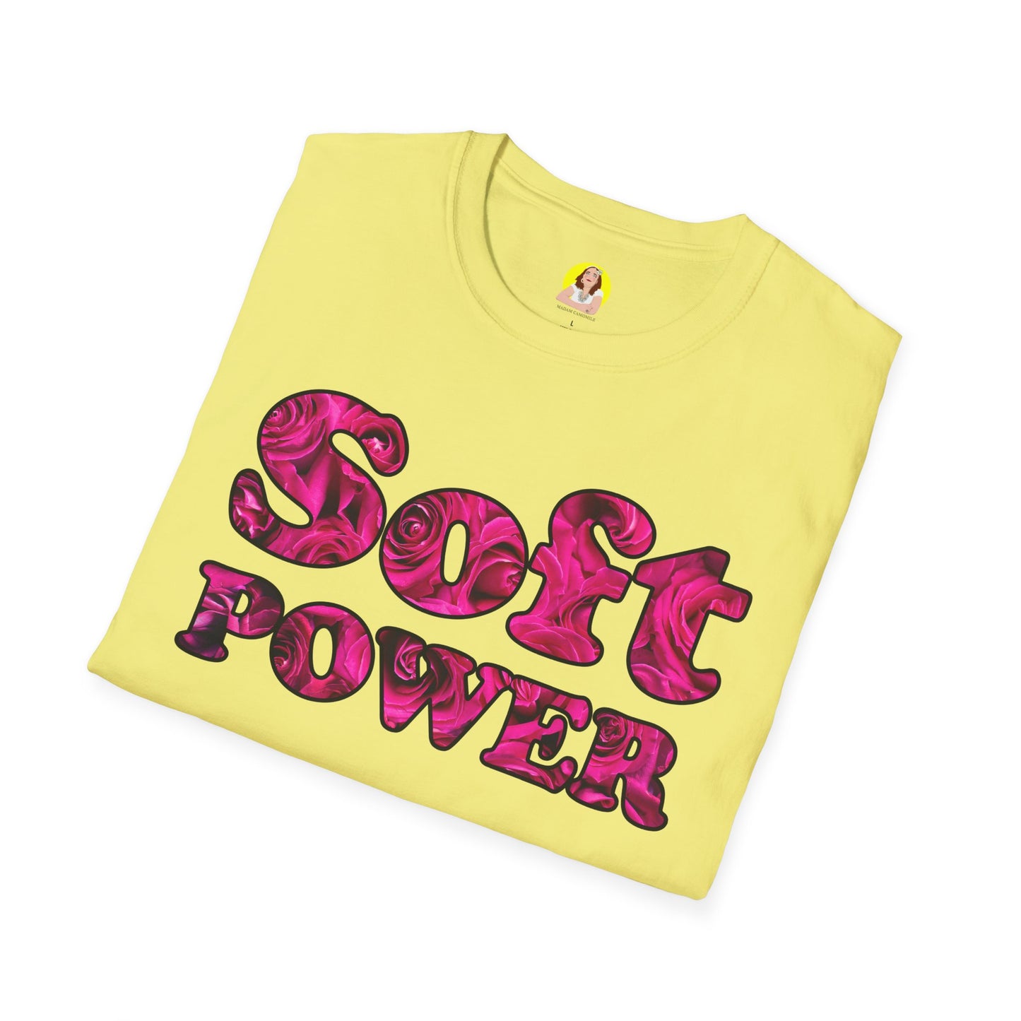 Unisex Softstyle T-Shirt - Soft Power, Casual Tee, Feminist Shirt, Summer Wear, Gift for Her