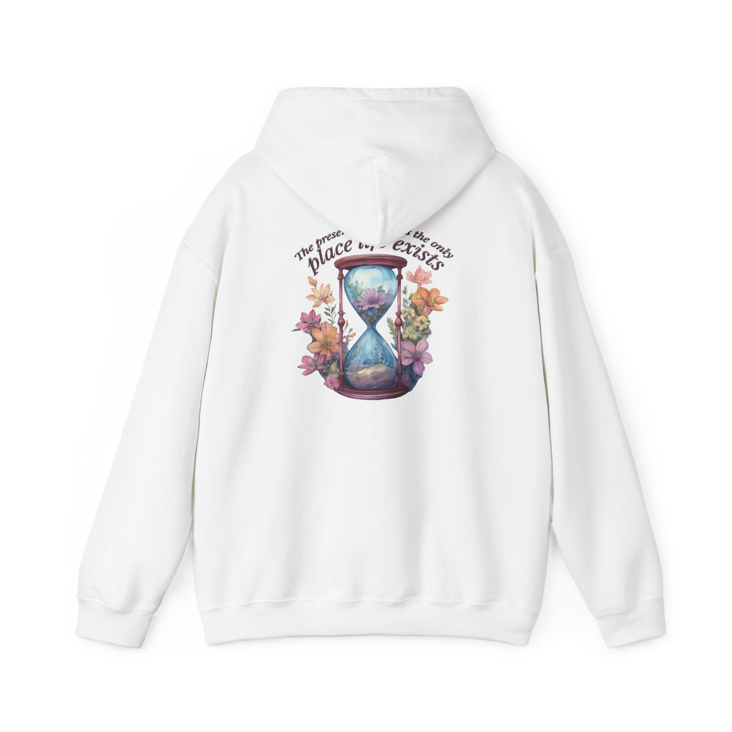 Floral Hourglass Hooded Sweatshirt - Cozy Gift, Unisex Pullover, Nature Lover Apparel, Casual Hoodie