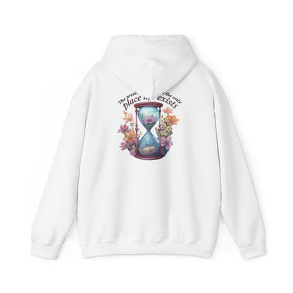 Floral Hourglass Hooded Sweatshirt - Cozy Gift, Unisex Pullover, Nature Lover Apparel, Casual Hoodie