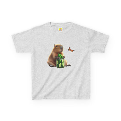 Kids Tee - Capibara and Cucumber Jar Design