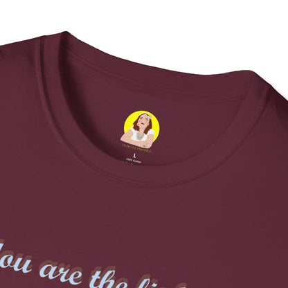 You Are the Light of the World T-Shirt - Unisex, Softstyle, Inspirational Gift for Friends, Family, Hanukkah, Thoughtful Apparel