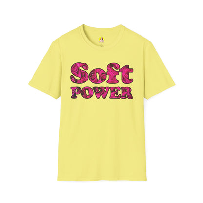 Unisex Softstyle T-Shirt - Soft Power, Casual Tee, Feminist Shirt, Summer Wear, Gift for Her
