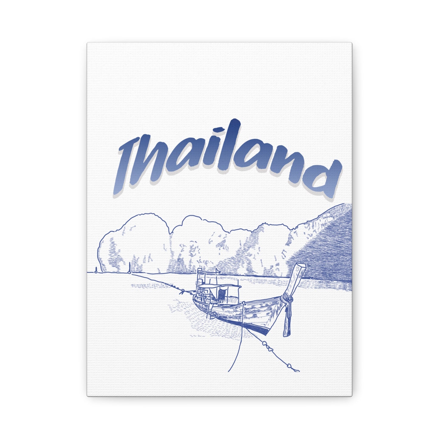 Thailand Matte Canvas Wall Art, Coastal Decor, Travel Wall Art, Home Decoration, Gift for Travelers, Ocean Themed Art
